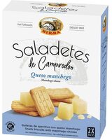Galletas de aperitivo con queso manchego saladetes de Camprodón
