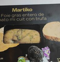 Foie gras entero de pato mi cuit con trufa