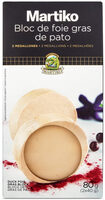 Bloc de foie gras de pato medallones
