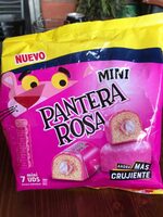 Pantera rosa mini bizcochitos rellenos de crema