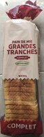 Pain de mie grandes tranches complet