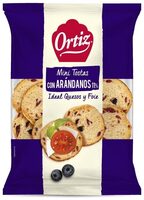 Mini tostas con arándanos