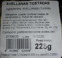 Avellanas tostadas