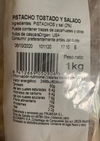 Pistacho tostado y salado