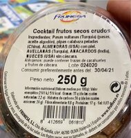 Cocktail Frutos Secos Crudos