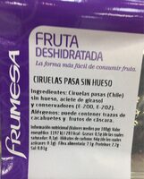 Fruta deshidratada