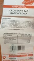 Croissant 1/2 baño cacao