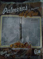 Palmeras de hojaldre al cacao