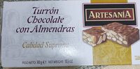 Turrón chocolate con almendras
