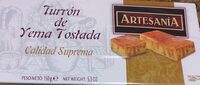 Turrón de yema tostada