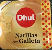 Natillas con galleta