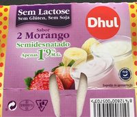 Yogur desnatado 0% sabores 2 fresa + 2 plátano