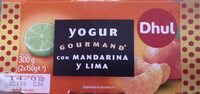 Yogur gourmand con mandarina y lima