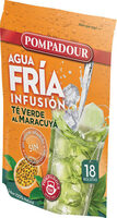 Infusión agua fría té verde al maracuyá sin azúcares
