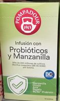 Infusión con probióticos y manzanilla