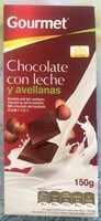 Chocolate con leche y avellanas