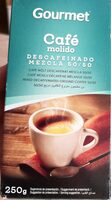 Café molido descafeinado mezcla 50)50