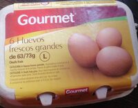 6 Huevos frescos grandes