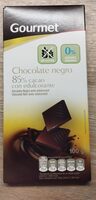 Chocolate negro 85% edulcorado