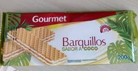 Barquillos sabor a coco