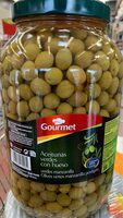 Aceitunas verdes con hueso