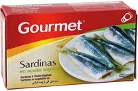 Sardinas En Aceite De Girasol Gourmet 88G