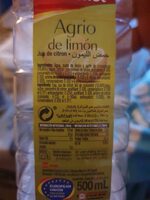 Agrio de limon