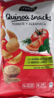 Quinoa snacks tomate y albahaca