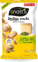 Lentejas snacks queso y especias