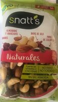 Snatt's, almendras, anacardos, pipas de calabaza, arándanos y bayas de goji