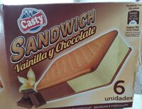 Sándwich vainilla y chocolate