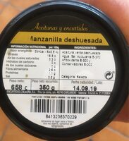 Manzanilla deshuesada