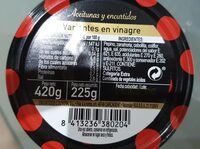 Encurtidos variante vinagre