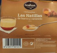 Las natillas de huevo y caramelo