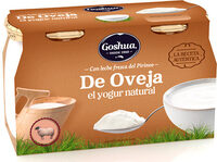 Yogur natural de leche de oveja