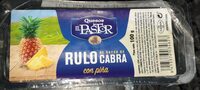 Rulo de queso de cabra con piña