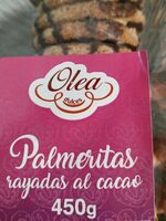 Palmeritas rayadas al cacao