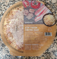 Pizza fresca atún y bacon