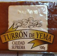 Turrón de yema
