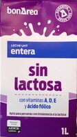 Leche entera sin lactosa