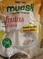 Muesli crujiente con frutas