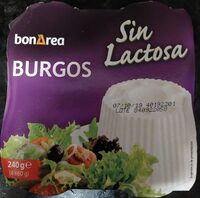 Queso Burgos sin lactosa