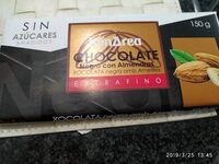 Chocolate negro con almendras sin azúcar