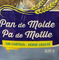 Pan de molde sin corteza