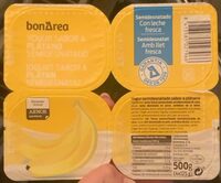 Yogur sabor a plátano semidesnatado
