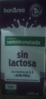 Leche UHT semidesnatada sin lactosa