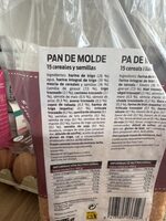 Pan de molde cereales