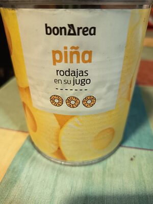 Piña  rodalas en su jugo