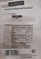 Patatas fritas artesanas