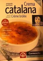 Crème catalane - sans gluten
